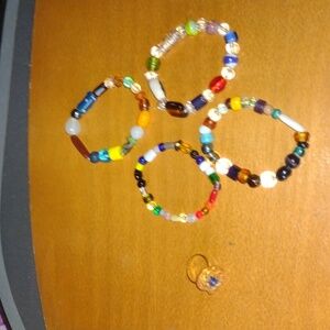 Handmade Gem Bracelet Lot